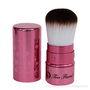 Retractable Kabuki Makeup Brush with Goat Bristles, OEM and ODM Orders are Welcome